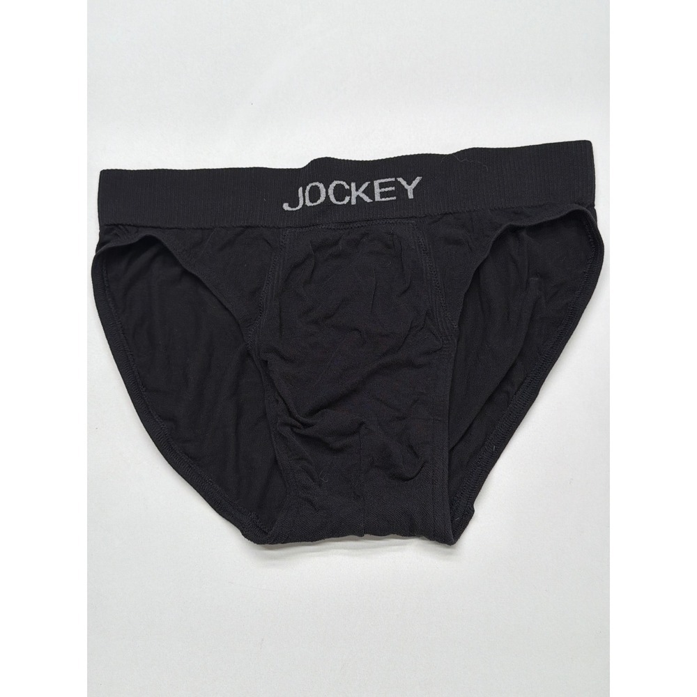 Jockey Mens Form Fit Bikini Brief Underwear Size M Black‎ Cotton Blend Classic
